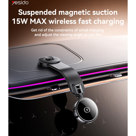 Kfz-Wireless-Ladegerät Yesido C316, 15W, 1.67A, Schwarz