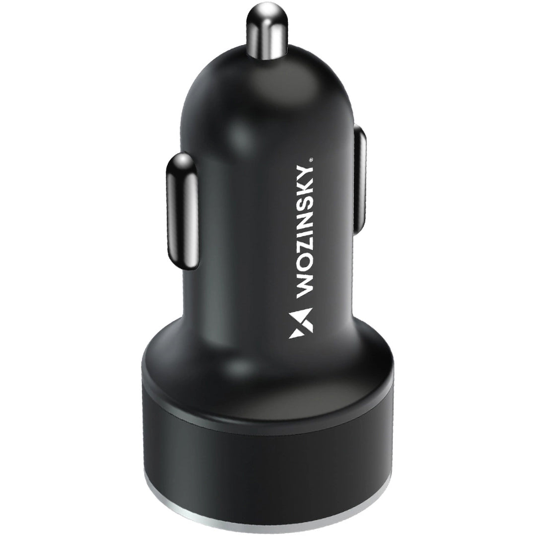 Autoladegerät WZK WDCCAC, 36W, 3A, 1 x USB-A - 1 x USB-C, Schwarz 