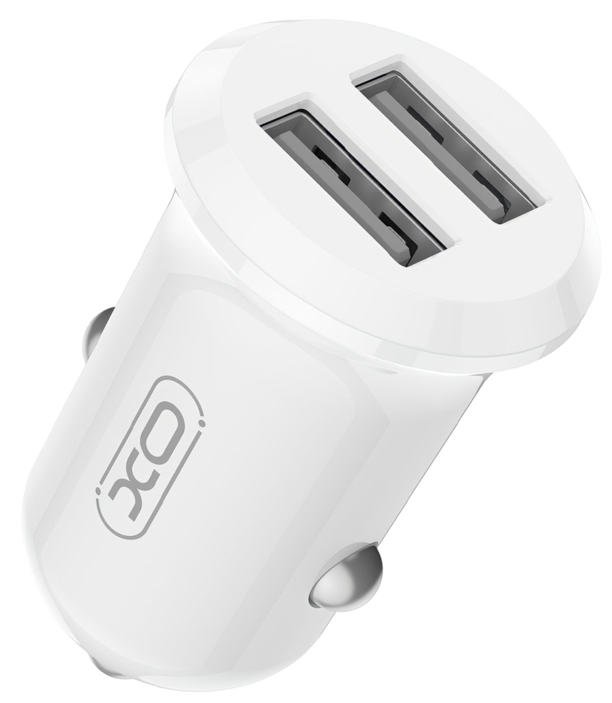Auto-Ladegerät XO Design CC67, 12W, 2.4A, 2 x USB-A, Weiß