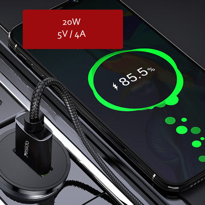 Auto-Ladegerät Yesido Y38, 18W, 3A, 1 x USB-A, Schwarz