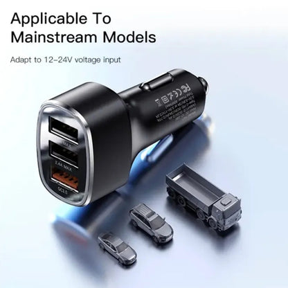 Auto-Ladegerät Yesido Y46, 42W, 3A, 3 x USB-A, Schwarz