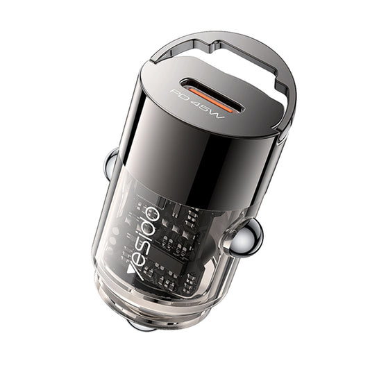 Auto-Ladegerät Yesido Y67, 45W, 3A, 1 x USB-C, Schwarz