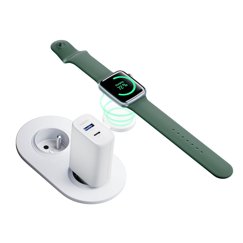 Netzladegerät 3MK Hardy 2in1, 33W, 3A, 1 x USB-A - 1 x USB-C, Weiß