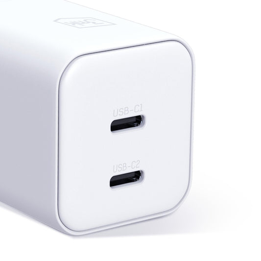 3MK Hyper Netzladegerät, 45W, 2 x USB-C, Weiß