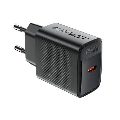 Chargeur Réseau Acefast A104, 25W, 3A, 1 x USB-C, Noir