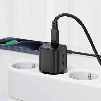 Chargeur Réseau Acefast A117, 20W, 3A, 1 x USB-C, Noir