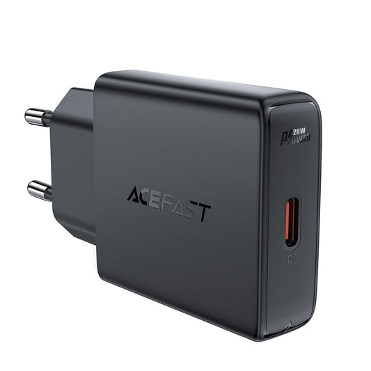 Netzladegerät Acefast A65, 20W, 3A, 1 x USB-C, Schwarz