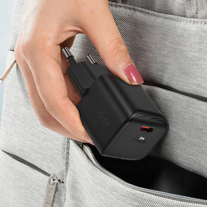 Netzladegerät Acefast A73 Mini, 20W, 3A, 1 x USB-C, Schwarz