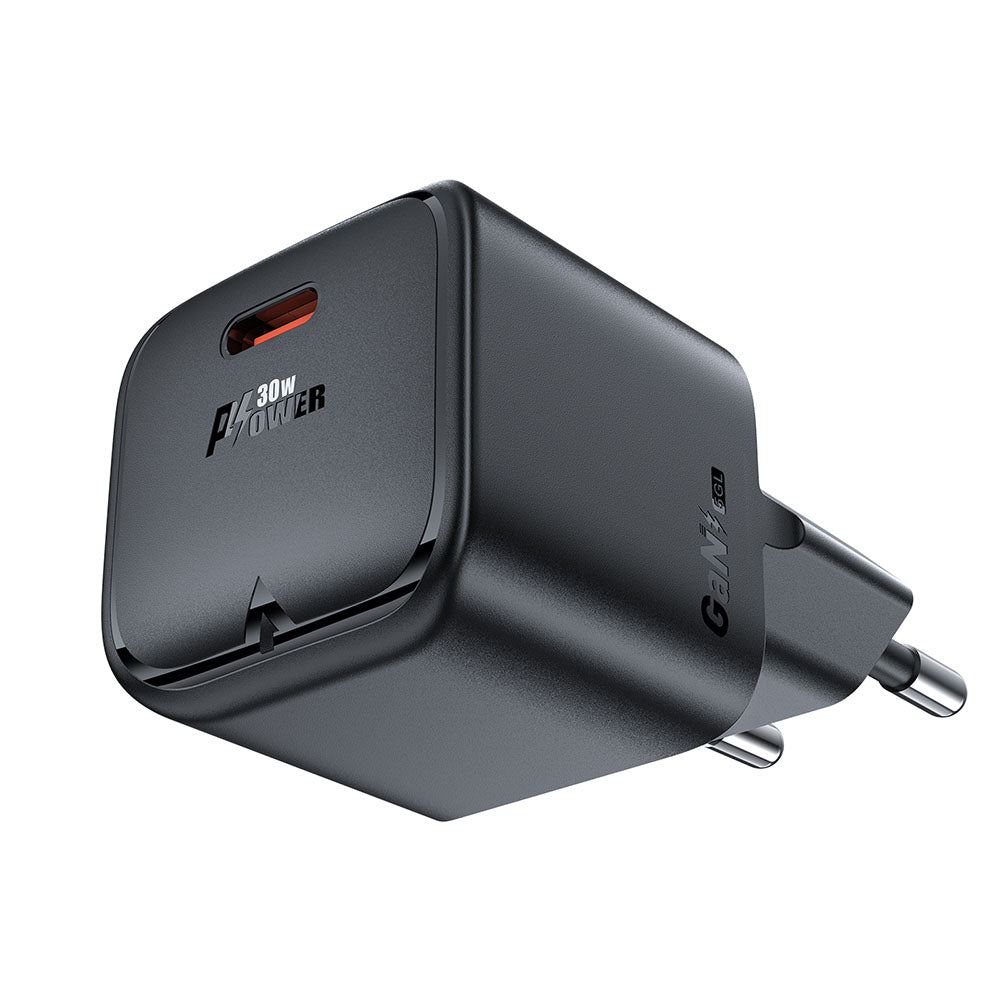 Chargeur Réseau Acefast A77, 30W, 3A, 1 x USB-C, Noir