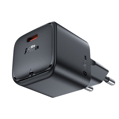 Chargeur Réseau Acefast A77, 30W, 3A, 1 x USB-C, Noir