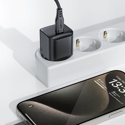 Chargeur Réseau Acefast A77, 30W, 3A, 1 x USB-C, Noir