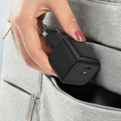 Chargeur Réseau Acefast A77, 30W, 3A, 1 x USB-C, Noir