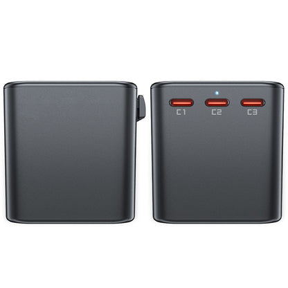 Acefast Travel Z1 Netzladegerät, 75W, 3.35A, 2 x USB-A - 3 x USB-C, Schwarz