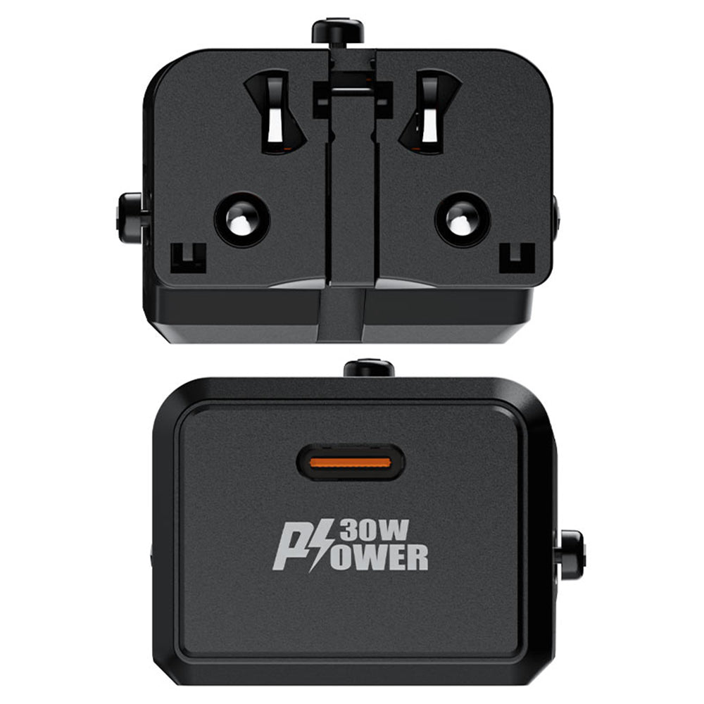 Chargeur Réseau Acefast Z7 Travel, 30W, 3A, 1 x USB-C, Noir