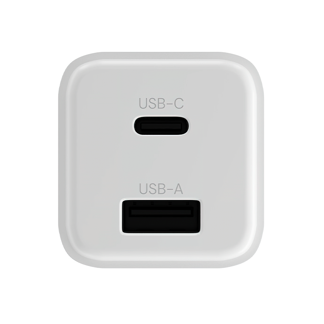 Netzladegerät Allity. ATC-01-30WAC Mini, 30W, 3A, 1 x USB-A - 1 x USB-C, Weiß