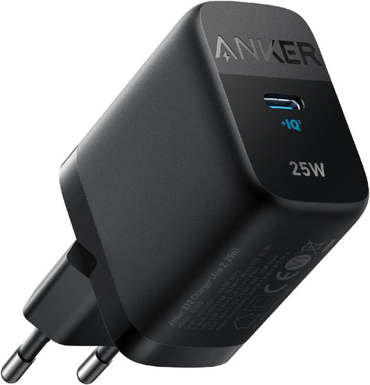 Chargeur Secteur Anker 312 Ace, 25W, 1 x USB-C, Noir A2642G11