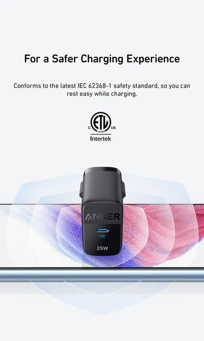 Anker 312 Ace Netzladegerät, 25W, 1 x USB-C, Schwarz A2642G11