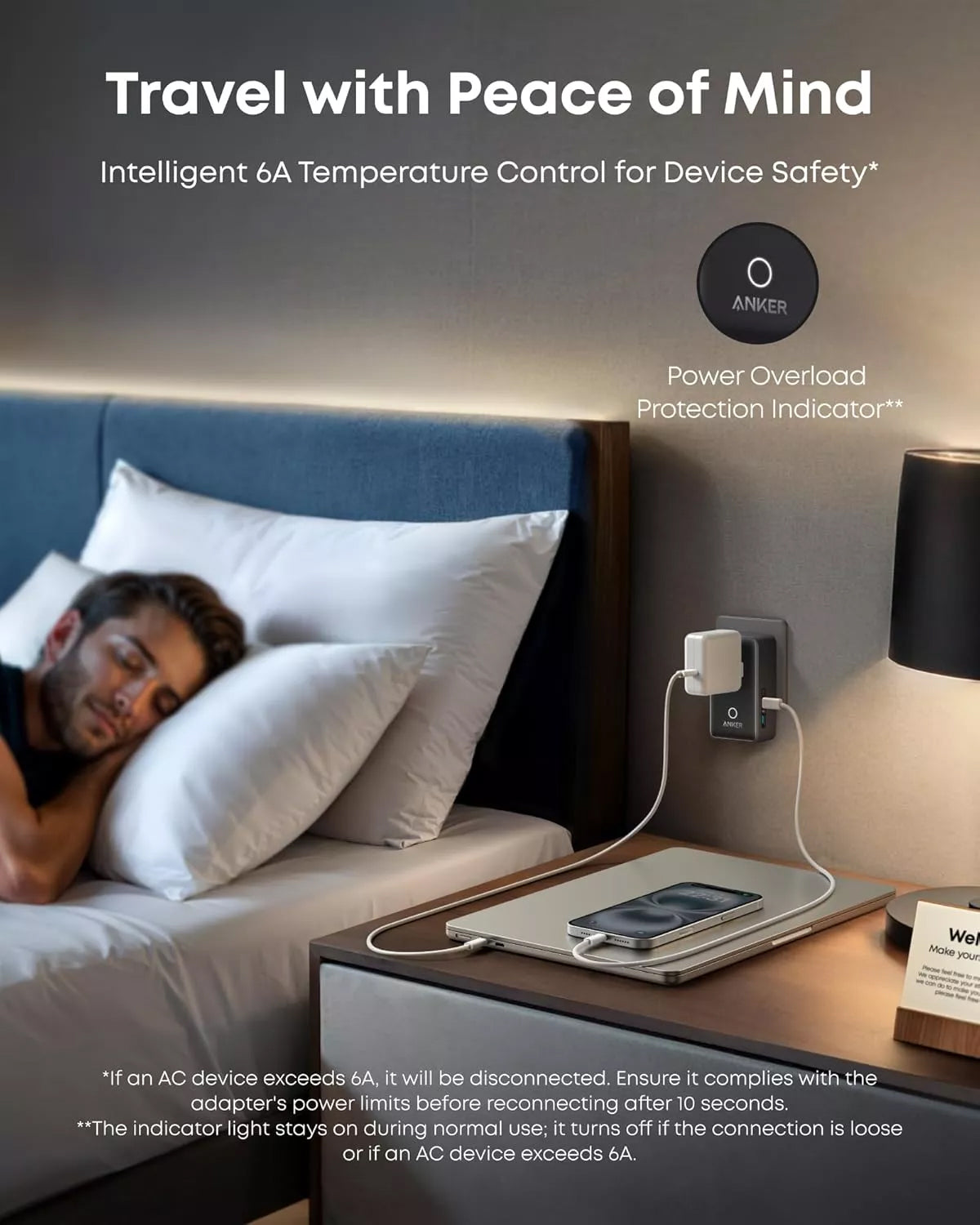 Chargeur Réseau Anker Nano Travel, 20W, 3A, 2 x USB-A - 2 x USB-C, Noir A9215H11