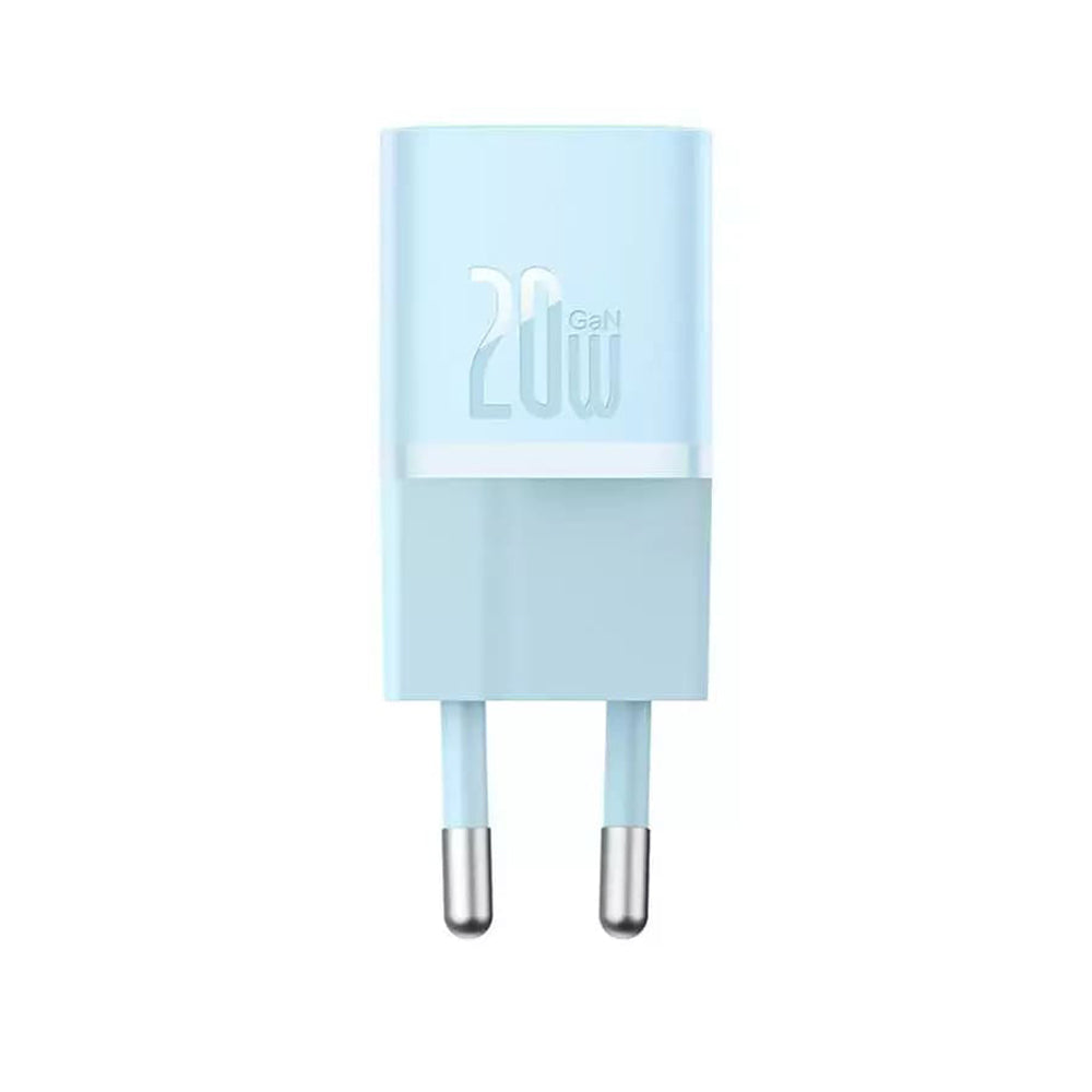 Baseus GaN Mini 1C Netzladegerät, 20W, 3A, 1 x USB-C, Blau CCGN050103