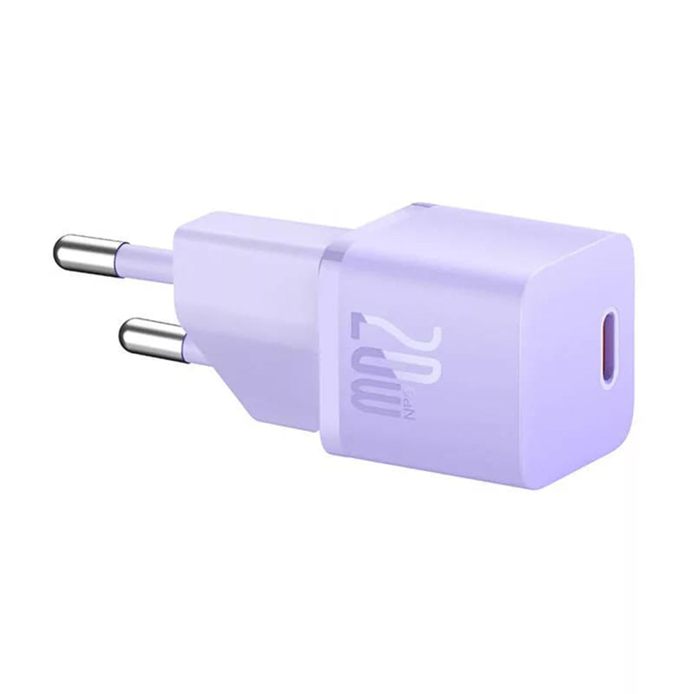 Baseus Network Charger, 20W, 3A, 1 x USB-C, Purple CCGN050105