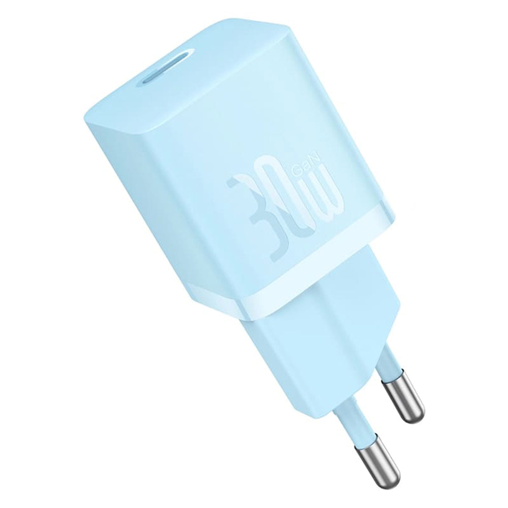 Baseus GaN Mini 1C Netzladegerät, 30W, 3A, 1 x USB-C, Blau CCGN070603