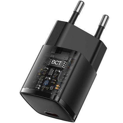Baseus Cube Pro Network Charger, 30W, 3A, 1 x USB-C, Black CCXF000301