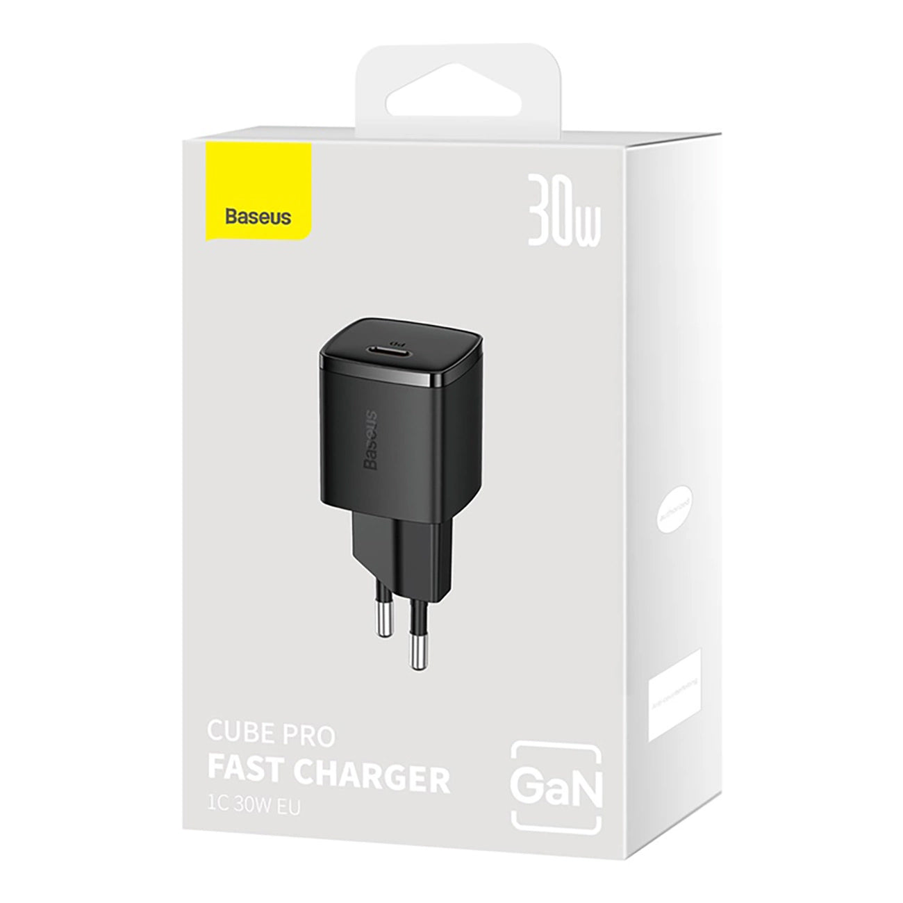 Baseus Cube Pro Network Charger, 30W, 3A, 1 x USB-C, Black CCXF000301