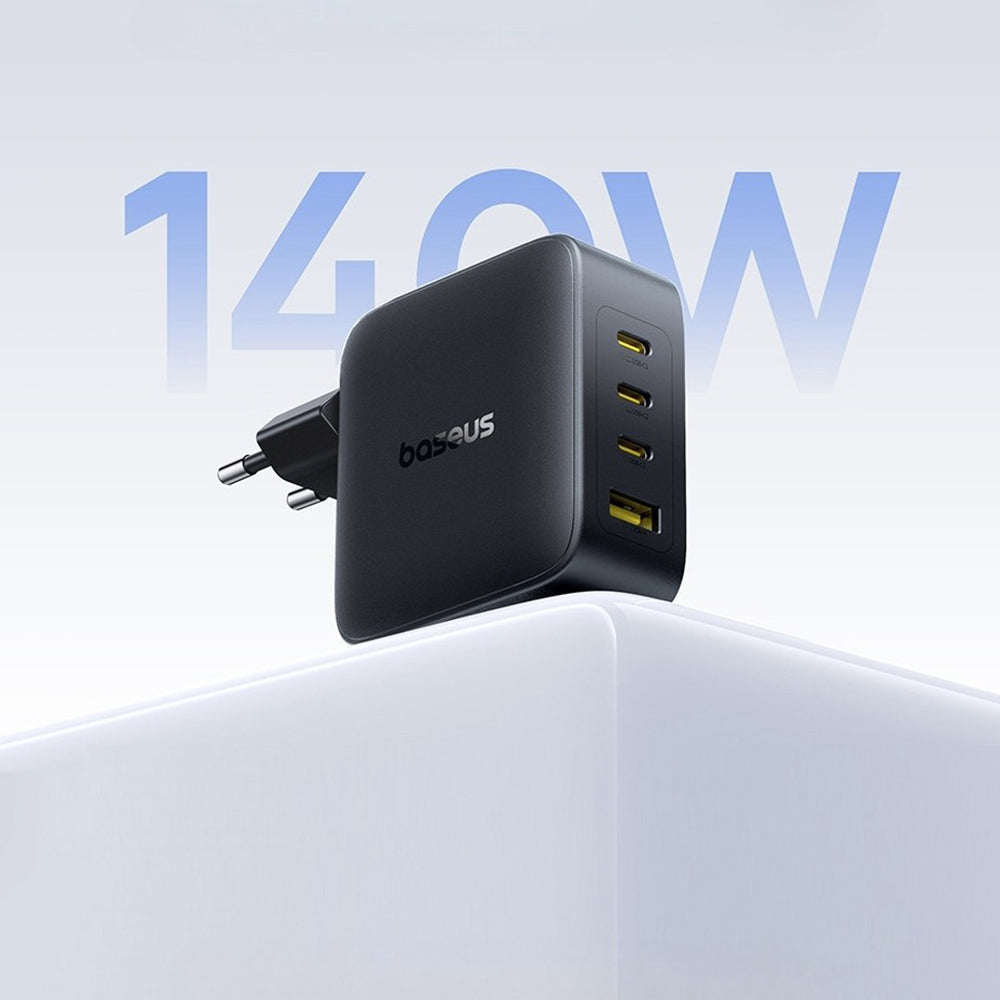 Baseus Netzladegerät EnerFill FH11, 140W, 5A, 1 x USB-A - 3 x USB-C, Schwarz E0121J00