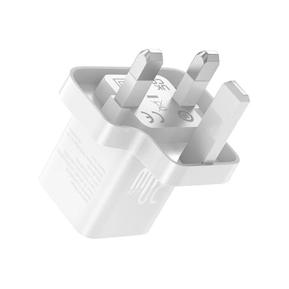 Netzladegerät Baseus GaN5 UK, 30W, 3A, 1 x USB-C, Weiß P10110906213-00