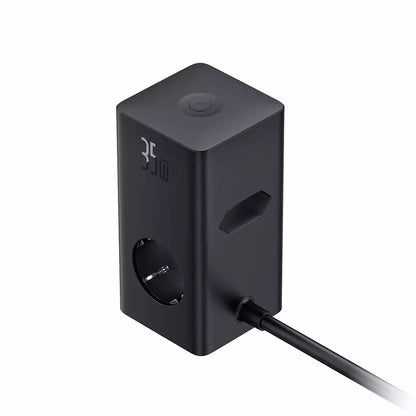 Chargeur Réseau Baseus PowerCombo, 35W, 5A, 2 x USB-A - 2 x USB-C - 3 x Schuko, Noir, Reconditionné E00023606113-00