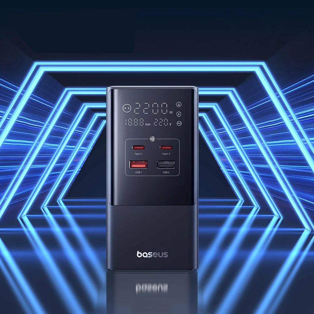 Chargeur Réseau Baseus PowerCombo, 35W, 5A, 2 x USB-A - 2 x USB-C - 3 x Schuko, Noir, Reconditionné E00023606113-00