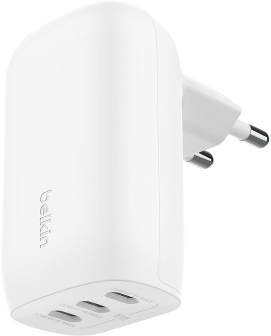 Belkin BoostCharge Netzladegerät, 67W, 3A, 3 x USB-C, Weiß WCC002vfWH