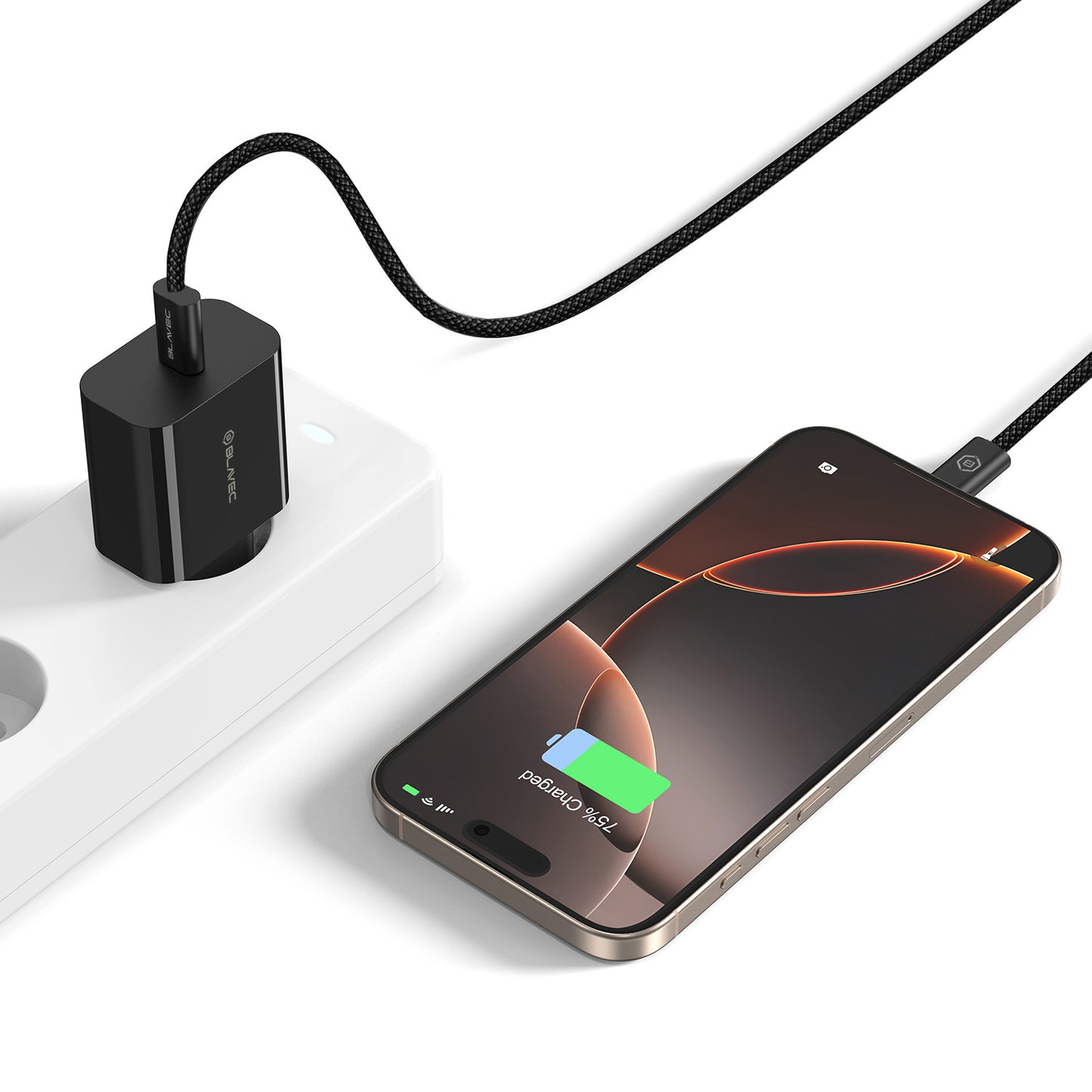 Netzladegerät Blavec BC-7, 45W, 3A, 1 x USB-C, Schwarz