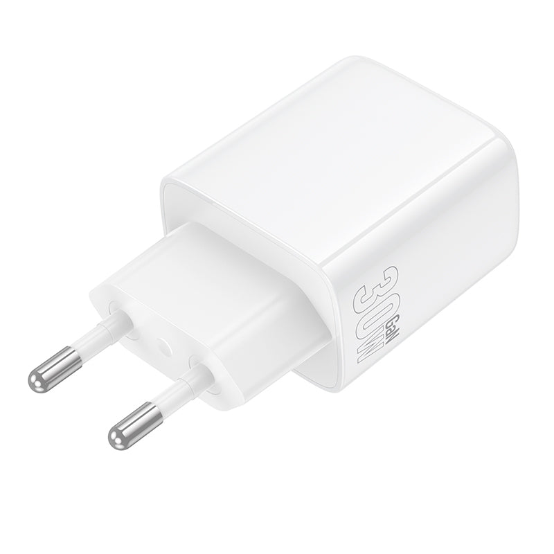 Borofone BN28 Fuente Network Charger, 30W, 3A, 1 x USB-C, White