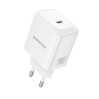 Borofone BN33 Fuente Netzladegerät, 40W, 1 x USB-C, Weiß