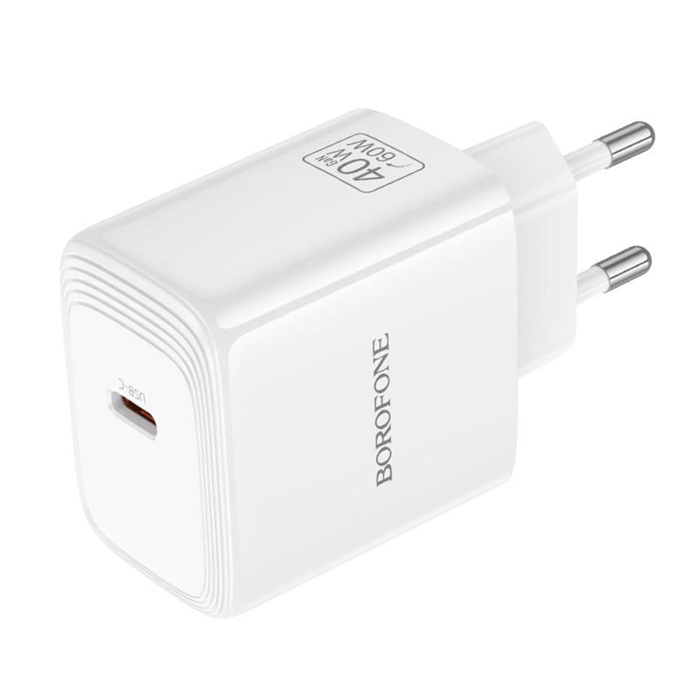 Borofone BN33 Fuente Netzladegerät, 40W, 1 x USB-C, Weiß