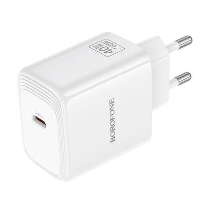 Borofone BN33 Fuente Netzladegerät, 40W, 1 x USB-C, Weiß