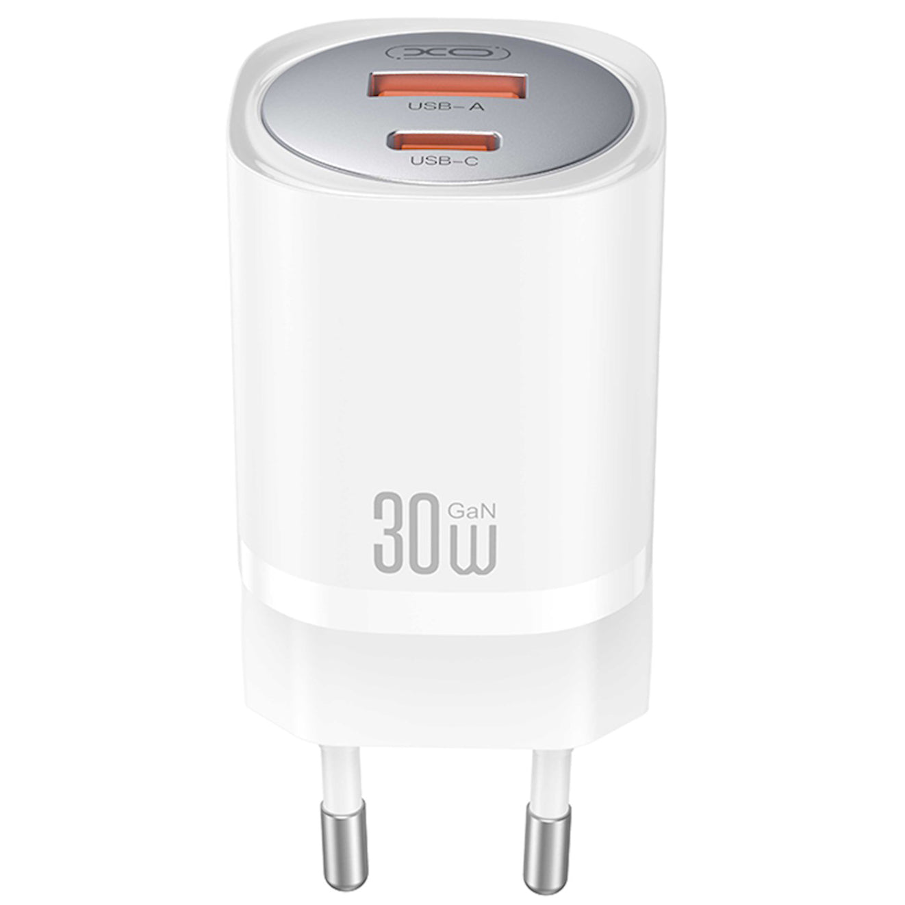 Netzladegerät mit USB-C Kabel XO Design CE21, 30W, 3A, 1 x USB-A - 1 x USB-C, Weiß
