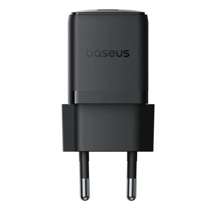Chargeur réseau avec câble USB-C Baseus Palm, 20W, 3A, 1 x USB-C, Noir P10111602113-01