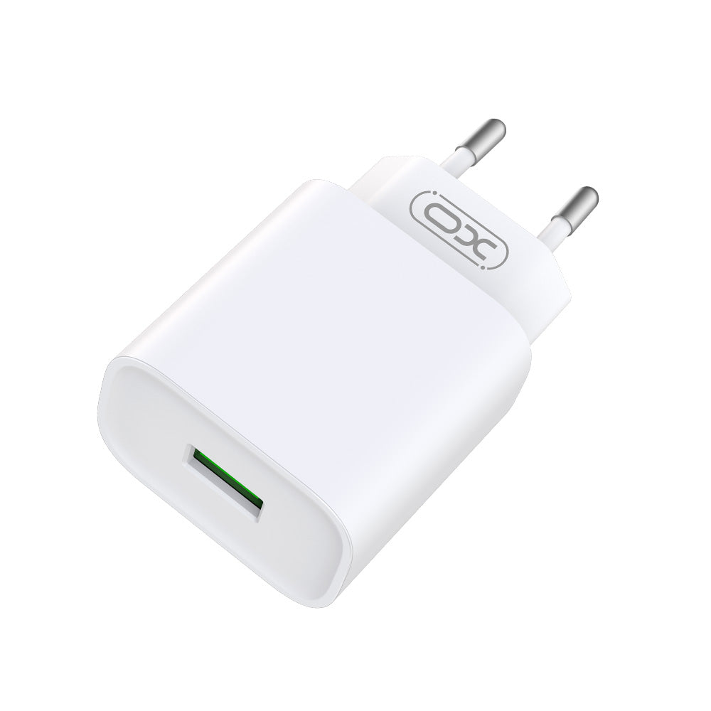 Netzladegerät mit Lightning-Kabel XO Design CE02D, 18W, 3A, 1 x USB-A, Weiß