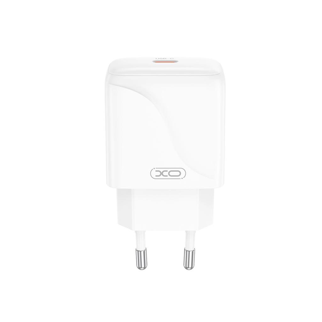 Network Charger with USB-C Cable XO Design L141, 20W, 3A, 1 x USB-C, White