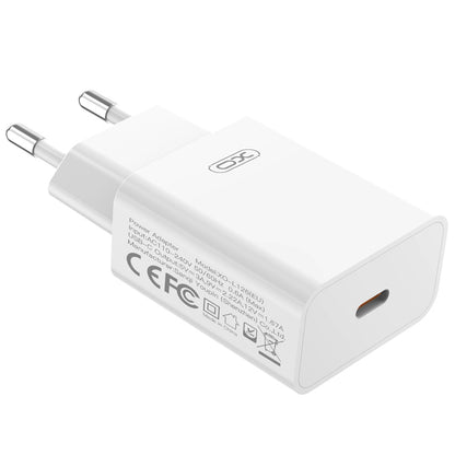 Netzteil mit Lightning-Kabel XO Design L126, 20W, 3A, 1 x USB-C, Weiß