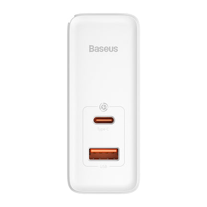 Netzladegerät mit USB-C Kabel Baseus GaN5 Pro, 100W, 3A, 1 x USB-A - 1 x USB-C, Weiß CCGP090202