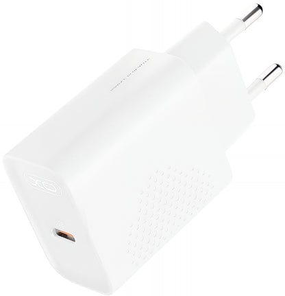 Network Charger with USB-C Cable XO Design L162, 30W, 3A, 1 x USB-C, White