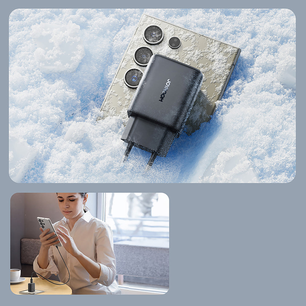 Netzladegerät mit USB-C Kabel Joyroom JR-TCF23, 25W, 3A, 1 x USB-C, Schwarz