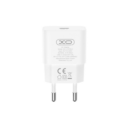 Netzteil mit Lightning-Kabel XO Design L167, 25W, 3A, 1 x USB-C, Weiß