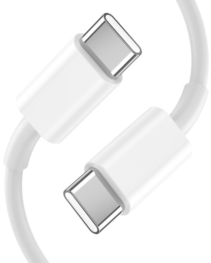 Chargeur secteur avec câble USB-C Tech-Protect C35W, 35W, 3A, 2 x USB-C, Blanc