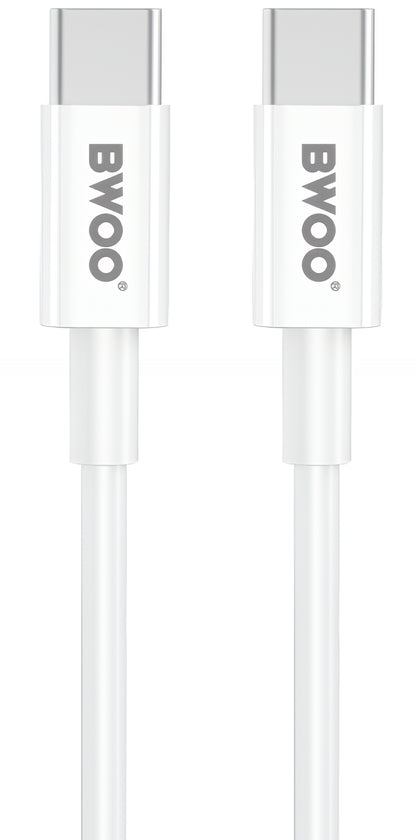 Netzladegerät mit USB-C Kabel BWOO CDA159, 20W, 3A, 1 x USB-C, Weiß