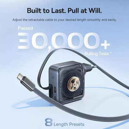 Netzladegerät mit USB-C Kabel Baseus EnerCore CJ11, 100W, 1 x USB-A - 2 x USB-C, Schwarz E0120M00