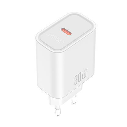 Netzteil mit USB-C-Kabel XO Design CE41, 30W, 3A, 1 x USB-C, Weiß